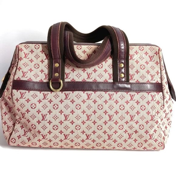 LOUIS VUITTON M92311 Josephine GM Hand Bag Monogram Mini Canvas Slys Red - Picture 2 of 15